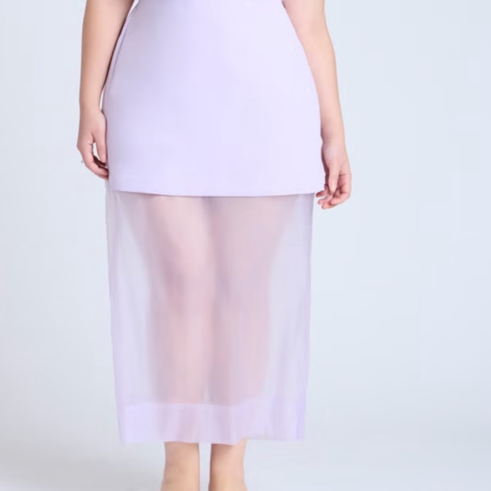 ELOQUII ORGANZA TWOFER SKIRT -NWT